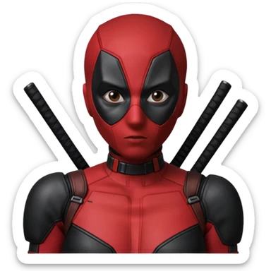 female deadpool from Deadpool & Wolverine movie sticker