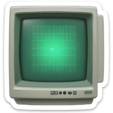 radar crt screen sticker