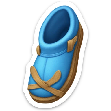 Pantuflas azules  sticker