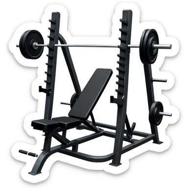 hack-squat gym machine sticker
