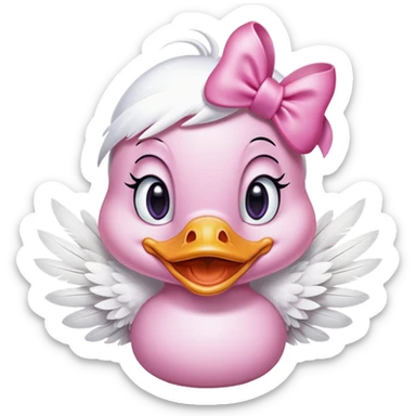 Daisy Duck smiling sticker