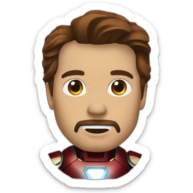 tony iron man sticker