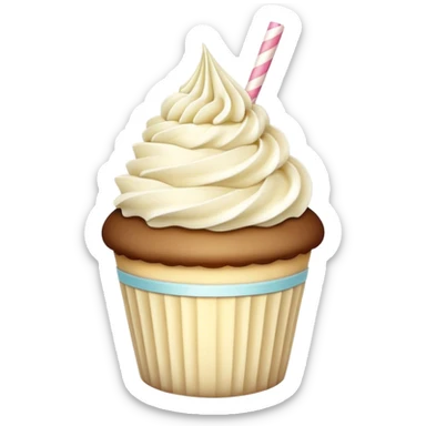 Baileys milkshake cupcake  sticker