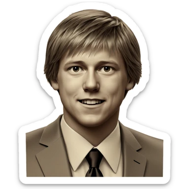 monochrome formal attire portrait sticker