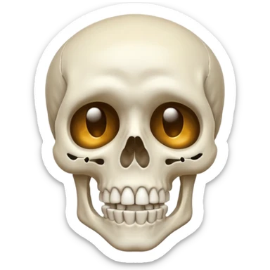 Squelette qui pleure sticker