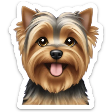 yorkie puppy sticker