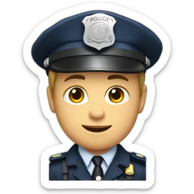 Policier sticker
