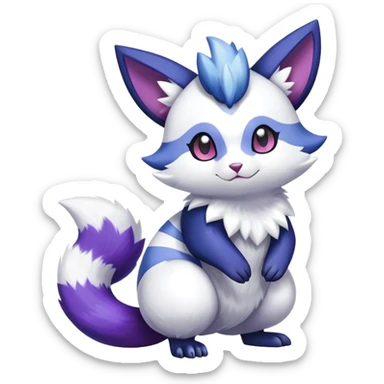 Shiny Furret-Meowstic-Zangoose-Hybrid (Full body) sticker