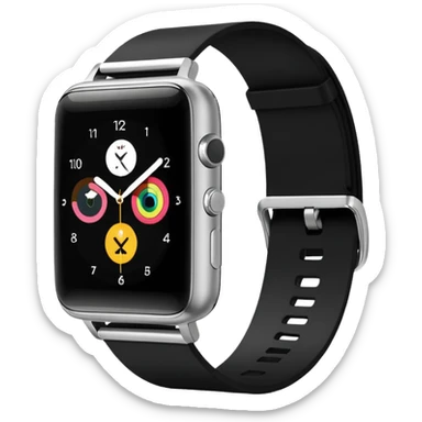 smartwach sin emojis simple minimalista y chulo sticker