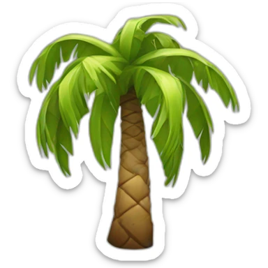 rombus palm tree sticker