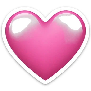 heart pink  sticker