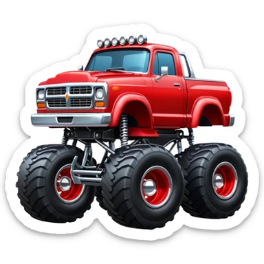 Monster truck sticker