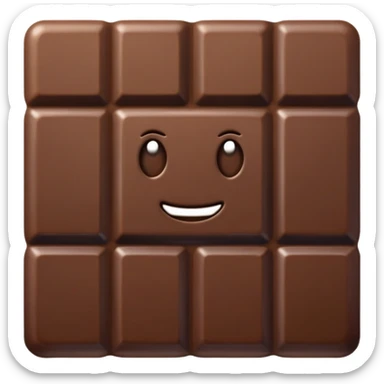 Crunch chocolate emoji sticker
