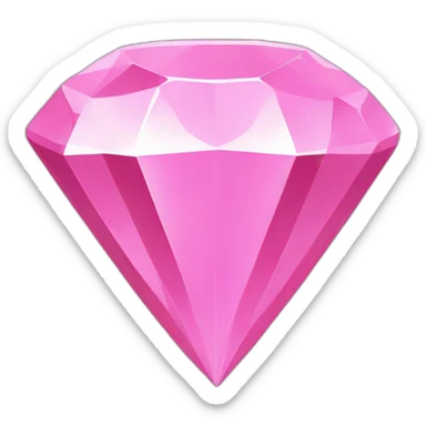 A black and pink diamond sticker