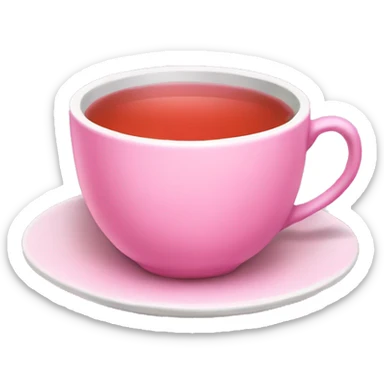 pink tea sticker