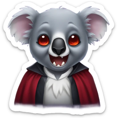 Vampire koala  sticker