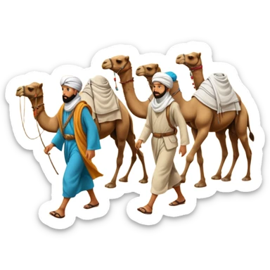 Desert Nomad Travelers sticker