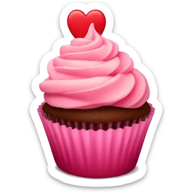 valentine’s day cupcake sticker