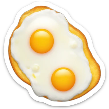 sunny-side-up fried eggs sticker