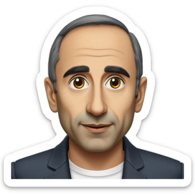 Eric Zemmour en costard sticker
