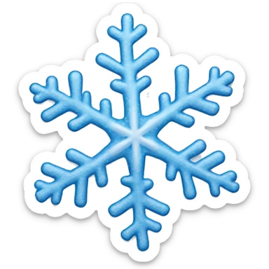 Melting snowflake sticker