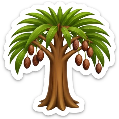 Dates tree sticker