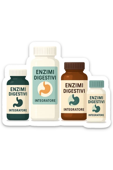 enzimi digestivi integratori sticker
