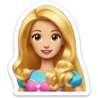 barbie castello sticker