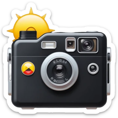 Camera usa e getta sticker