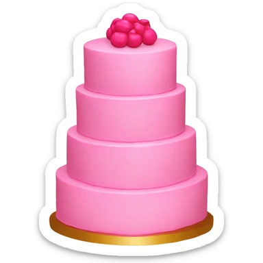 5 tier pink cake  sticker