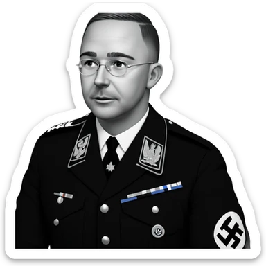 military boy in greyscale sticker