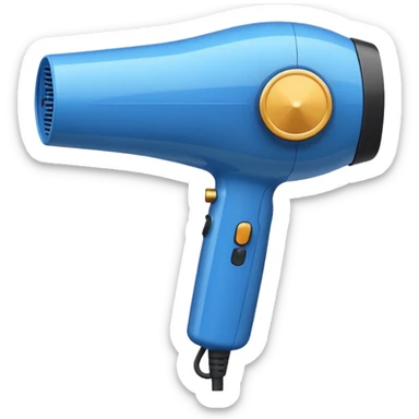 blow dryer, simple, no text sticker