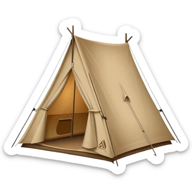 Hiking tent sticker