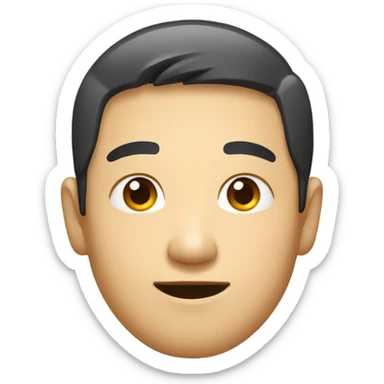 Homme asiatique  sticker