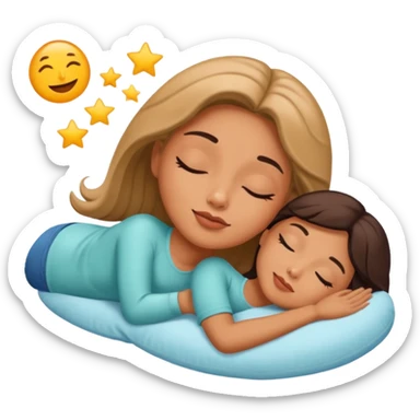mujer acostada soñando sticker