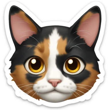 calico cat sticker