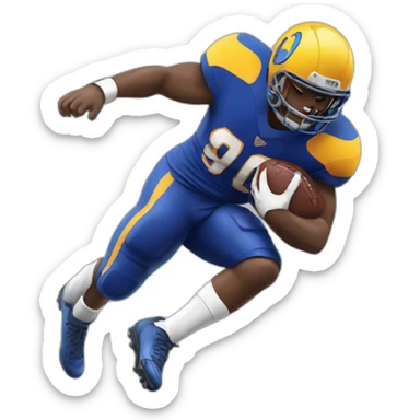  football tackle sticker