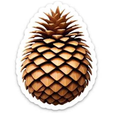 pinecone sticker
