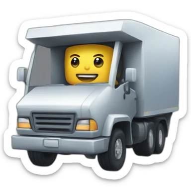 Cyber truck as a person sticker