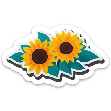 Sunflowers sticker