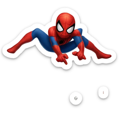 Spider-Man turns over the August calendar sticker