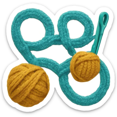 A logo for a crochet business called cozy loops sticker