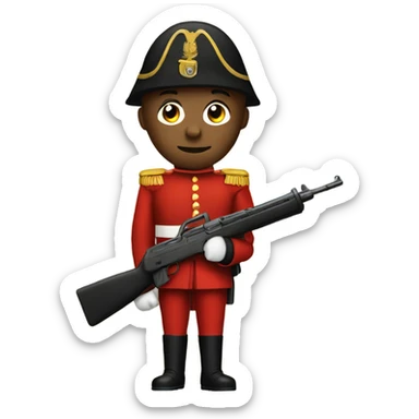 red toy soldier sticker