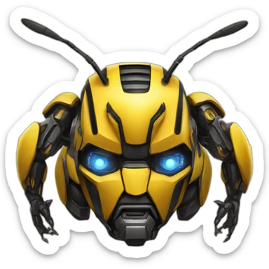 bumble bee transformer sticker