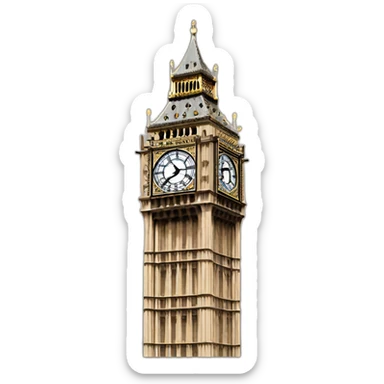 Big ben tower sticker