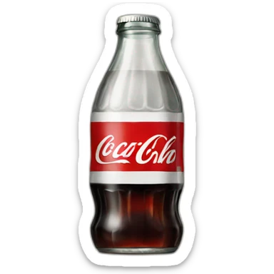 Vintage glass Diet coke sticker