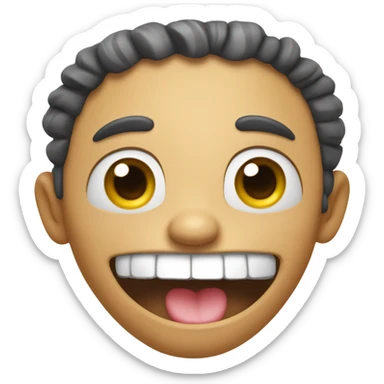 funny face about sticker