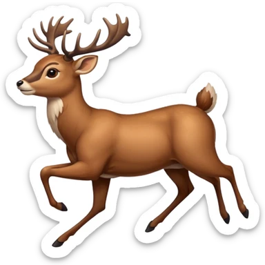 i just wanna fly deer sticker