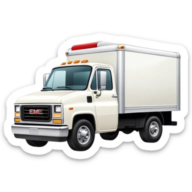 White GMC truck sticker