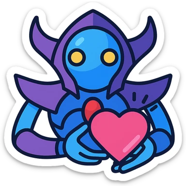 Dota 2's Arc Warden Shows Anime Heart sticker